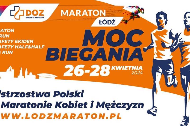 Wydarzenie: DOZ Maraton Łódź 2024 , Kiedy? 2024-04-26 13:00, Gdzie? Atlas Arena w Łodzi (al. Bandurskiego 7)