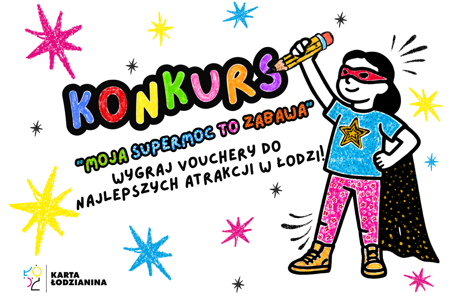 aktualność: 🎨 Konkurs z okazji Dnia Dziecka! „Moja supermoc to zabawa”! 🦸‍♂️